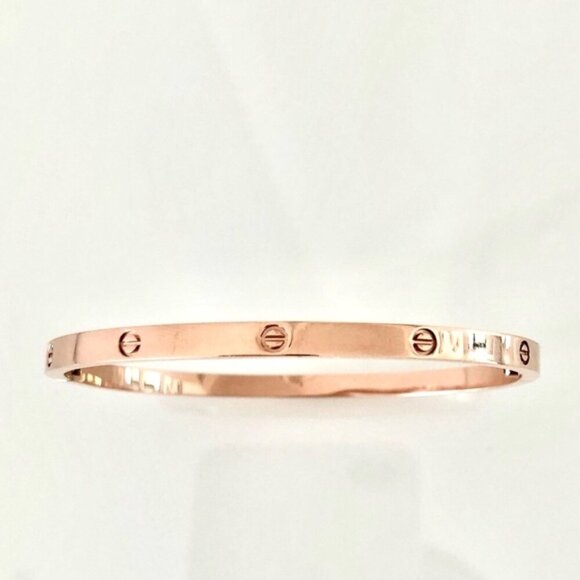 Rose Gold Screw Bracelet Small Model - Picture 8 of 9